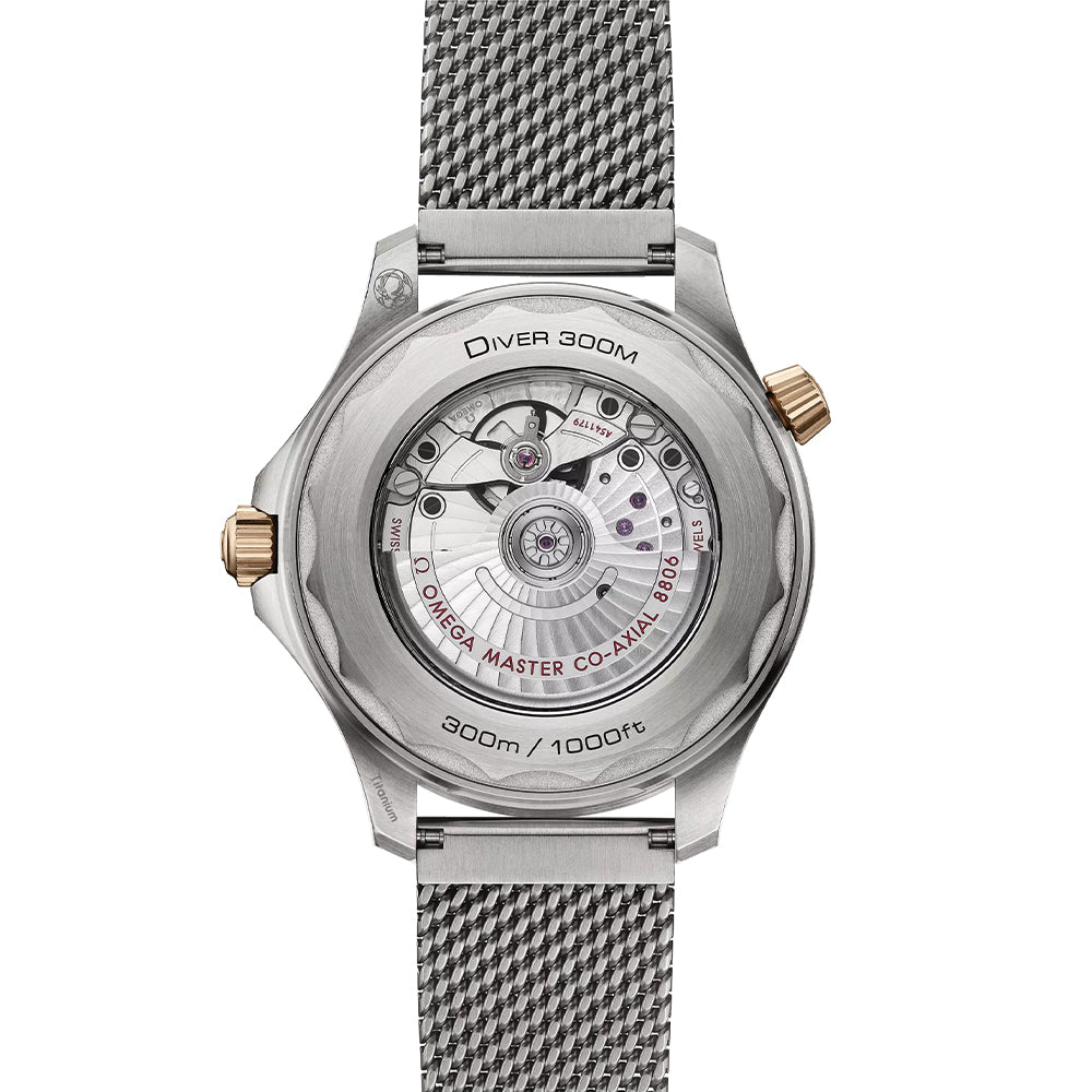 Seamaster Diver 300M Titanium and Bronze Gold 42mm - Green on Bracelet