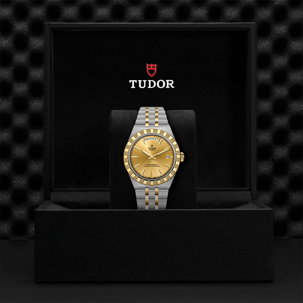 TUDOR Royal Day/Date Yellow Gold Two-Tone 40mm - Champagne on Bracelet