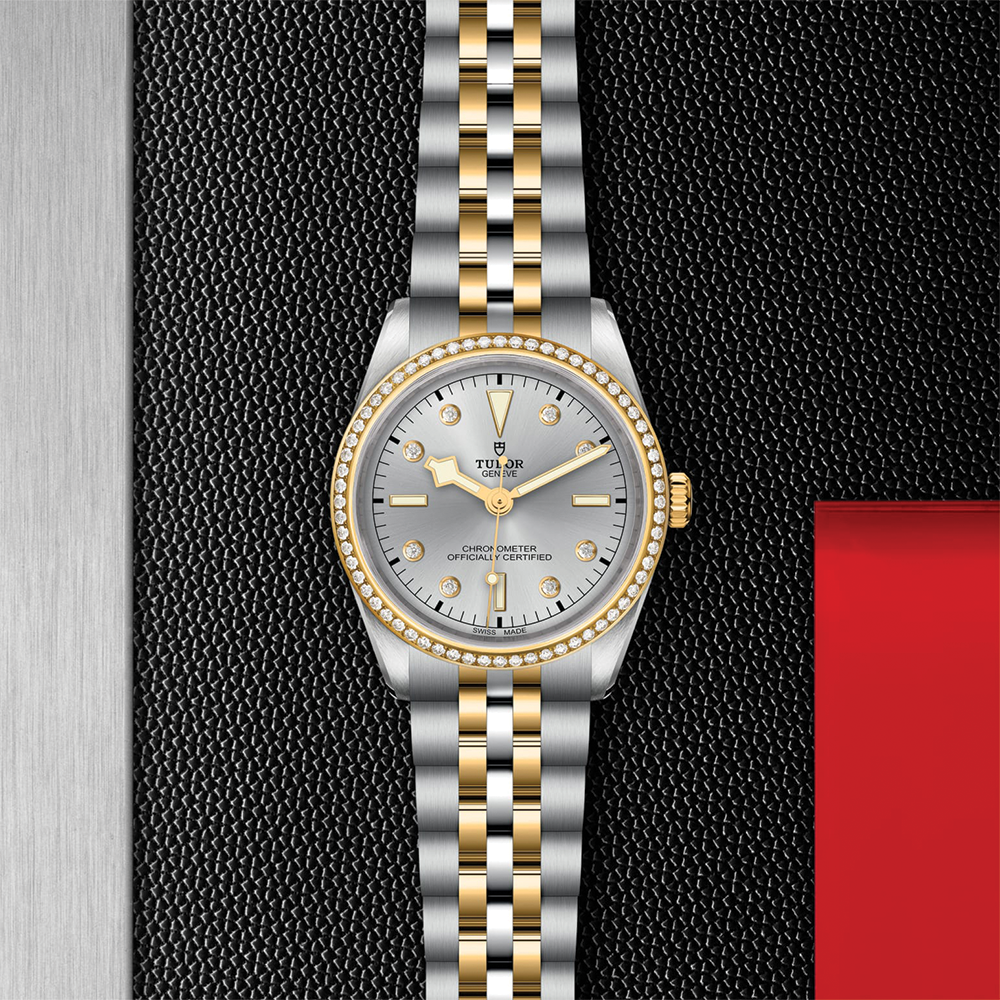 Black Bay One S&G 36mm - Silver, Diamond-Set and Diamond Bezel on Bracelet
