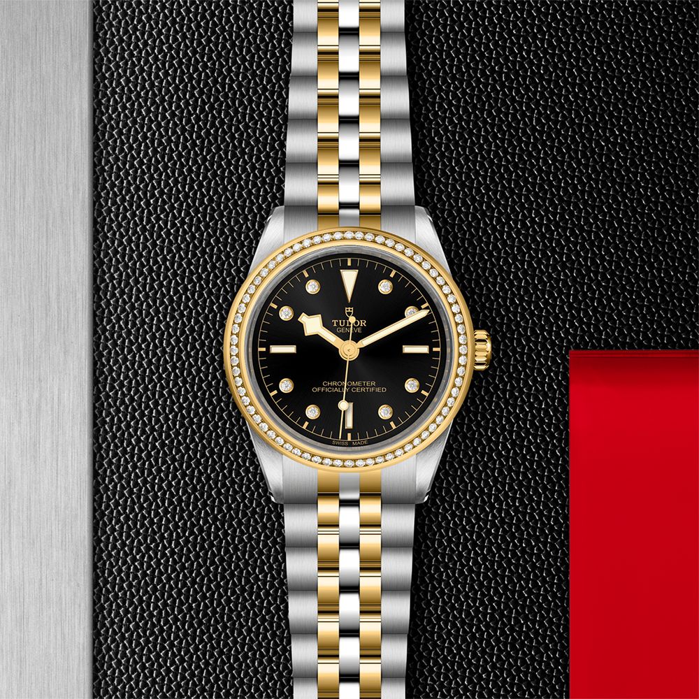 Black Bay One S&G 39mm - Black, Diamond-Set and Diamond Bezel on Bracelet