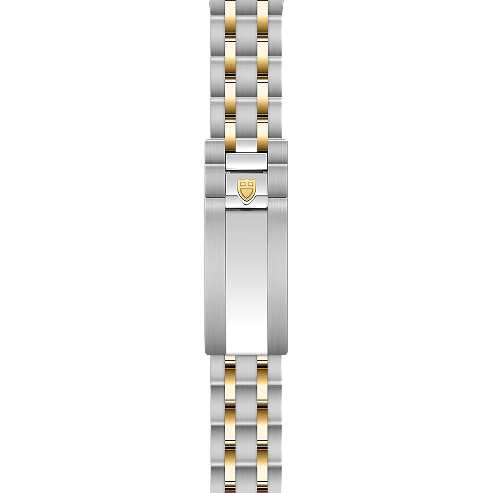 TUDOR Royal Yellow Gold Two-Tone 30mm - Brown, Diamond-Set on Bracelet