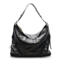 Calfskin Shearling Large Voyou Bag Chocolate