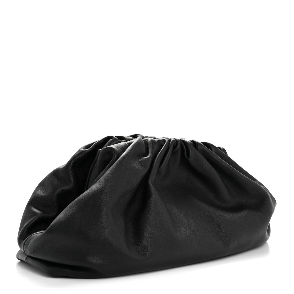 Smooth Butter Calf The Pouch Oversized Clutch Black
