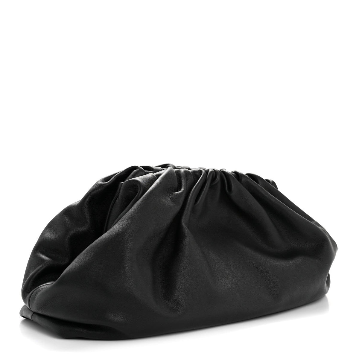 Smooth Butter Calf The Pouch Oversized Clutch Black