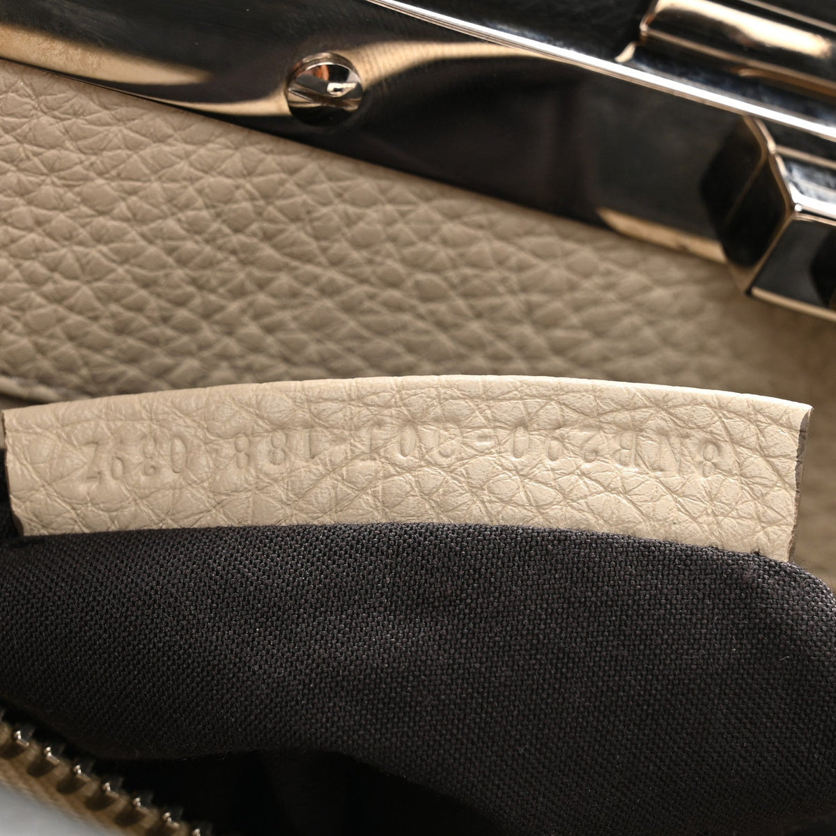 Cuoio Romano Selleria Bi-Color Medium Peekaboo Iconic Satchel Asphalt Milk