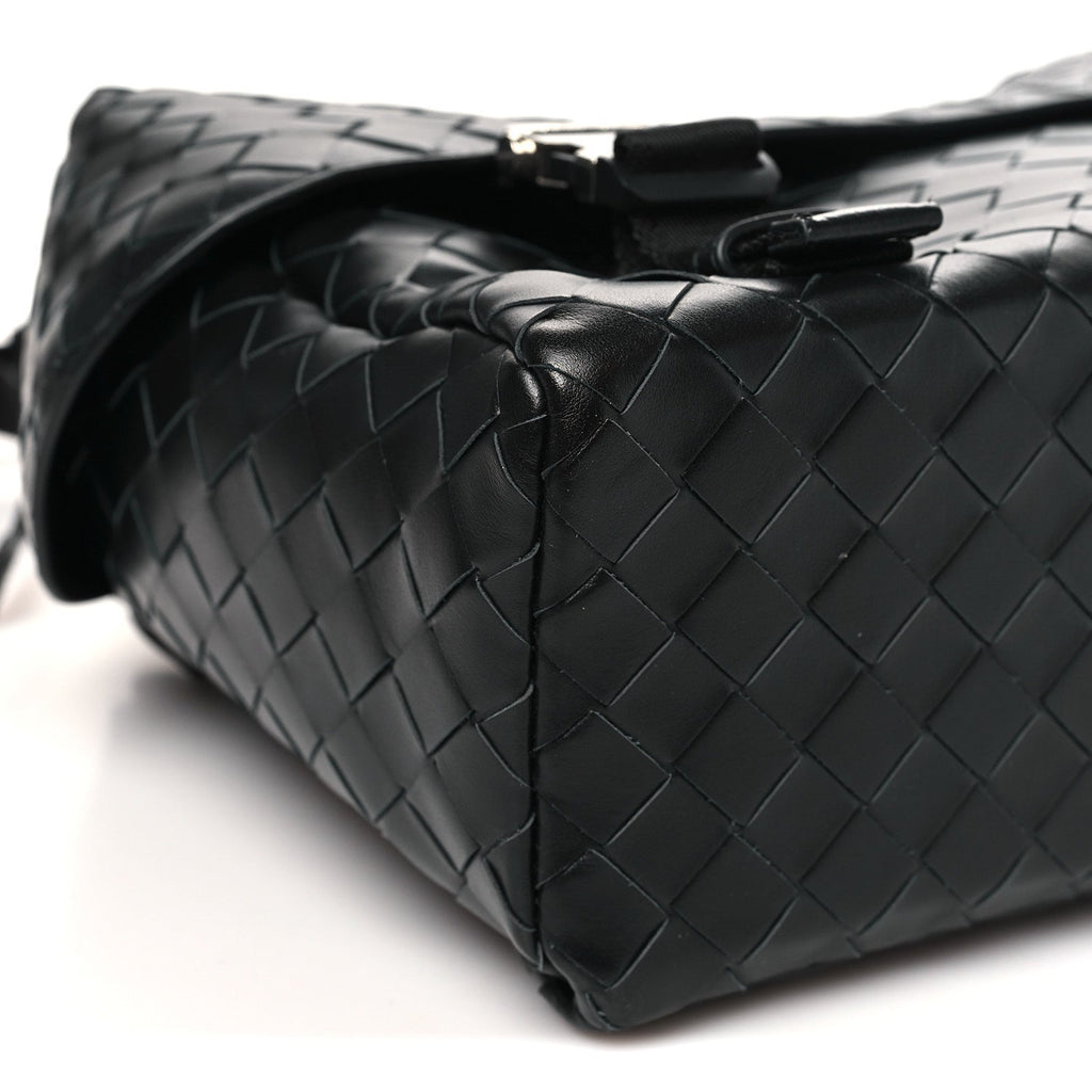 Nappa Intrecciato Postino Messenger Black