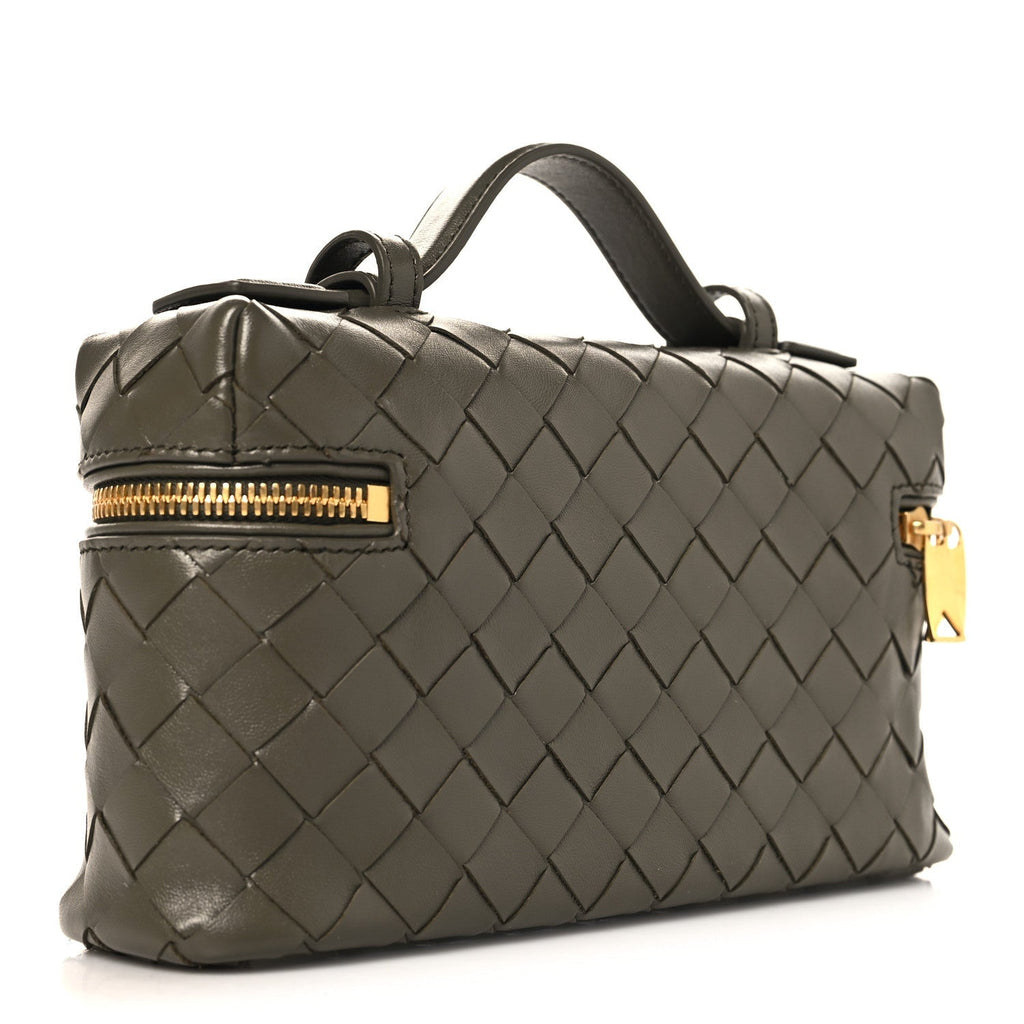 Calfskin Intrecciato Bang Bang Vanity Case Pinecone