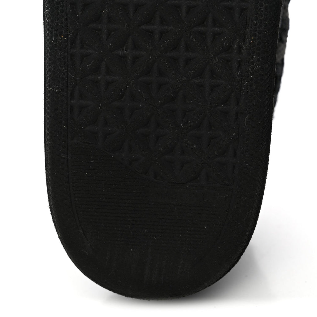 Shiny Technical Fabric Oblique Embroidered Womens Solar Slip On Sneakers 37.5 Black