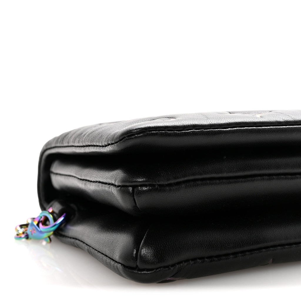 Lambskin Embossed Monogram Scarabeo Pochette Coussin Black
