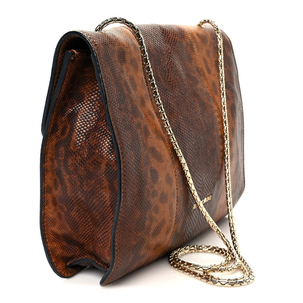 Karung Serpenti Forever Medium Shoulder Bag Brown