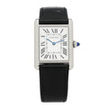 Stainless Steel Calfskin 25mm Must de Cartier Tank Quartz Watch