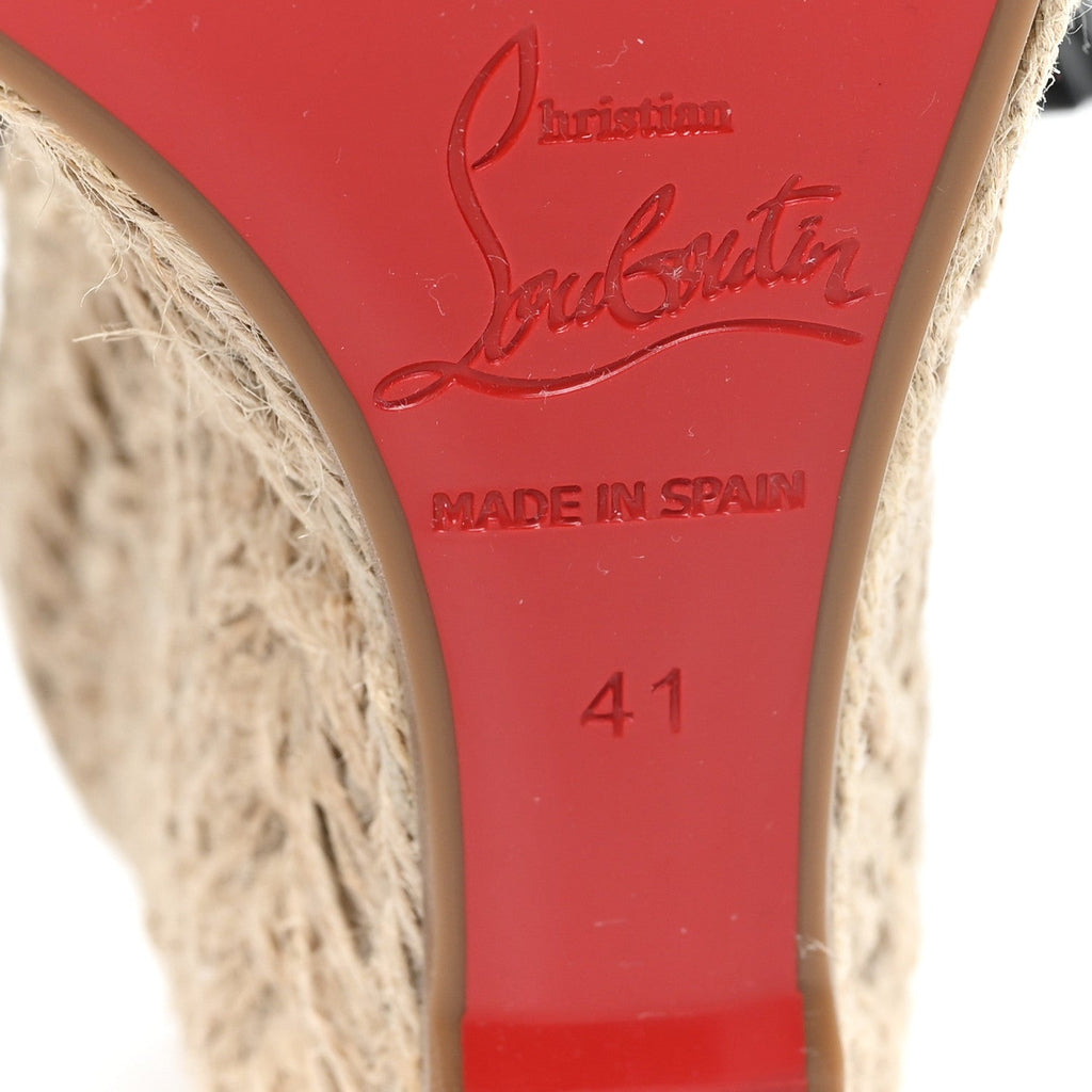 Patent Mafaldina 120 Wedge Sandals 41 Black