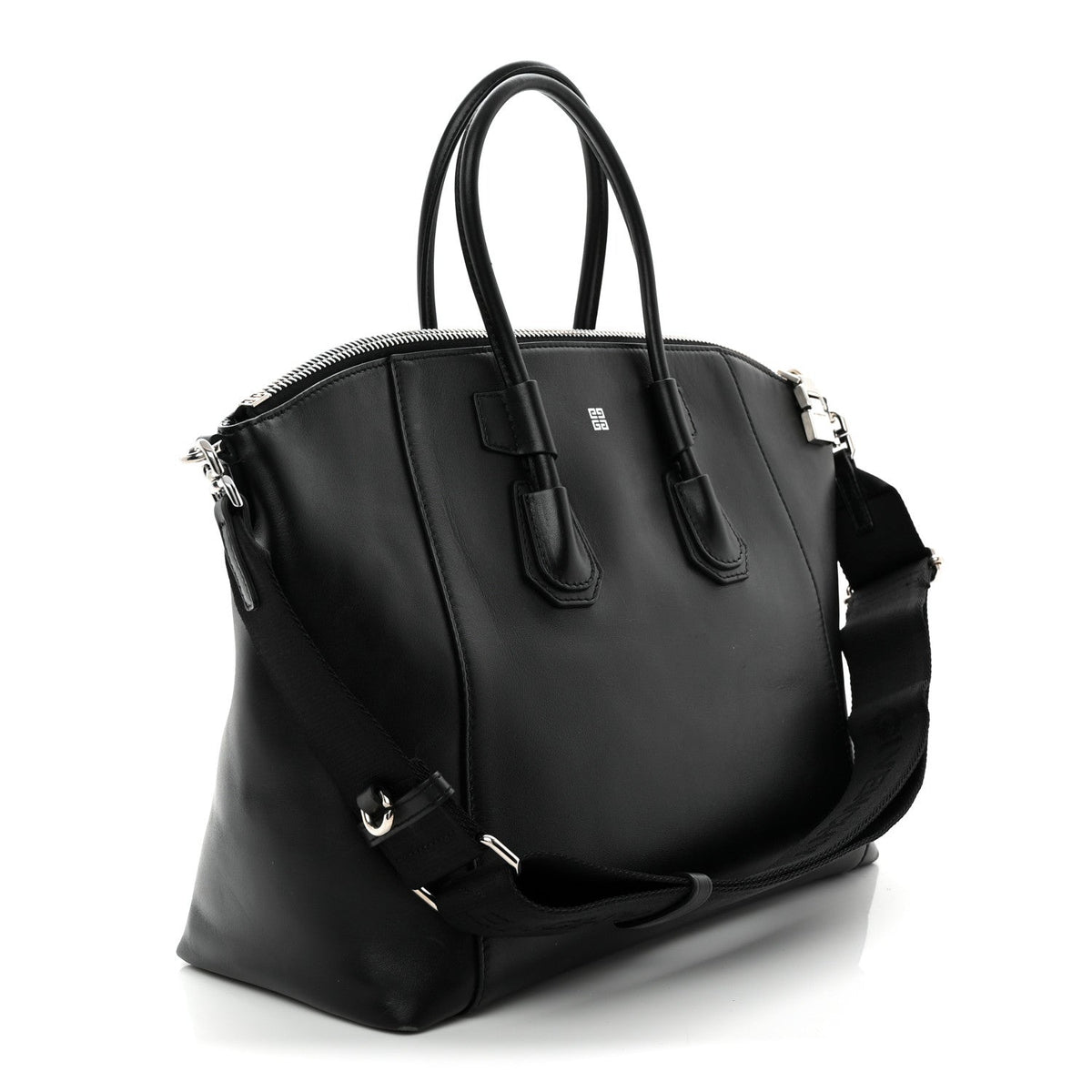 Box Calfskin Small Antigona Sport Top Handle Bag  Black