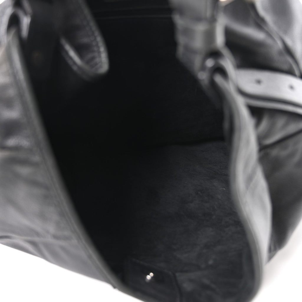 Buffalo Horn Small Mombasa Hobo Black