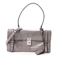 Glossy Calfskin Medium Sound Shoulder Bag Peltro