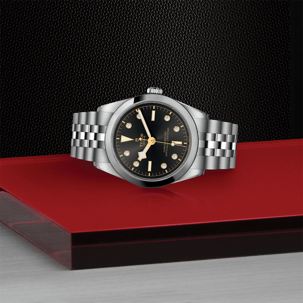 Black Bay One 36mm - Anthracite, Diamond-Set, Diamond Bezel on Bracelet