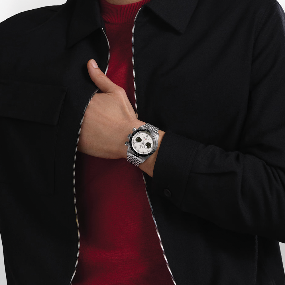 Black Bay Chrono 41mm - Opaline on 3-Link Bracelet