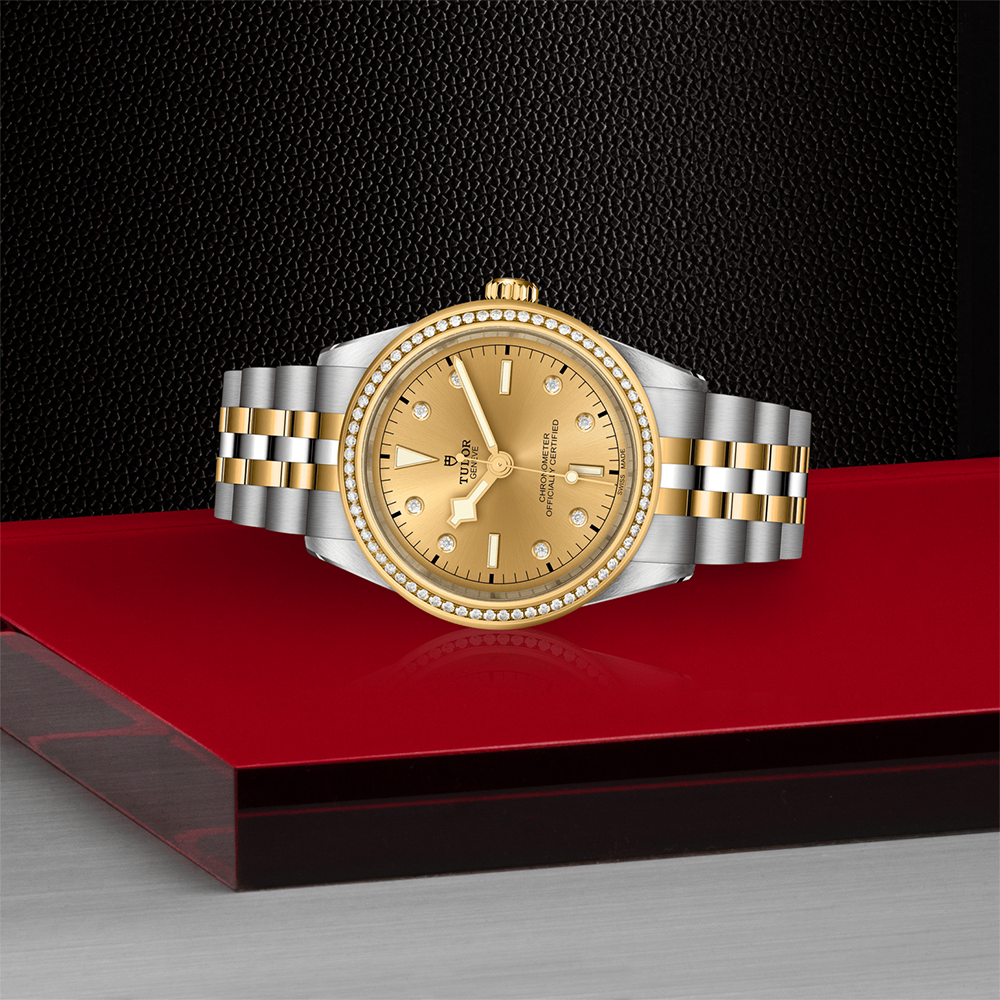 Black Bay One S&G 39mm - Champagne, Diamond-Set and Diamond Bezel on Bracelet