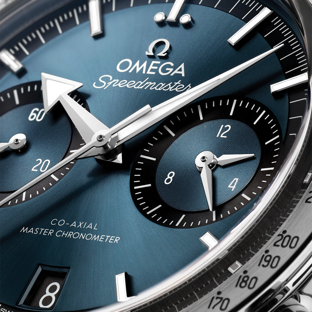 Speedmaster '57 40.5mm - Blue on Leather Strap