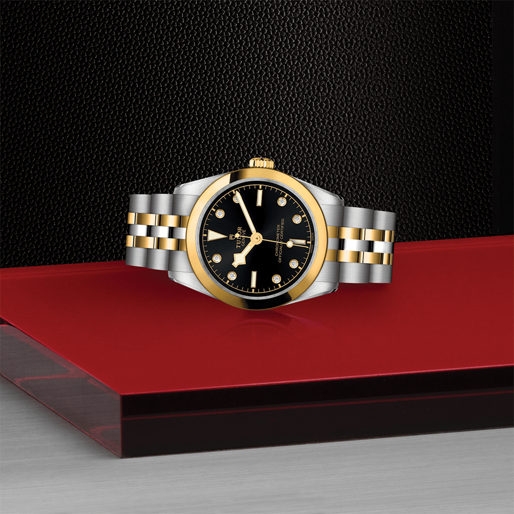 Black Bay One S&G 31mm - Black, Diamond-Set on Bracelet