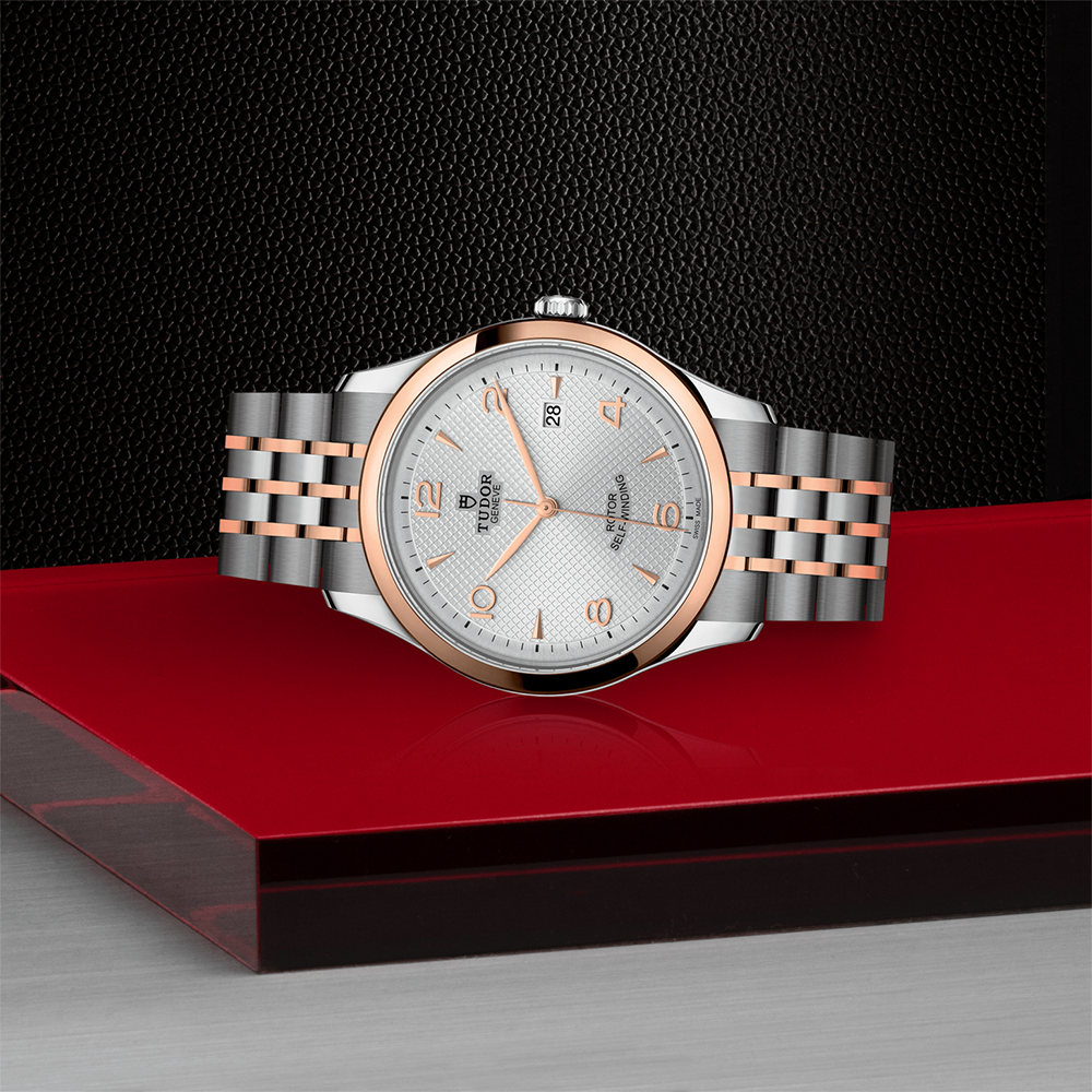 1926 Rose Gold Two-Tone 41mm - Silver on Bracelet