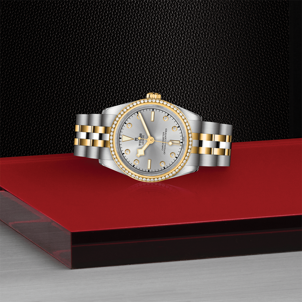 Black Bay One S&G 31mm - Silver, Diamond-Set, Diamond Bezel on Bracelet