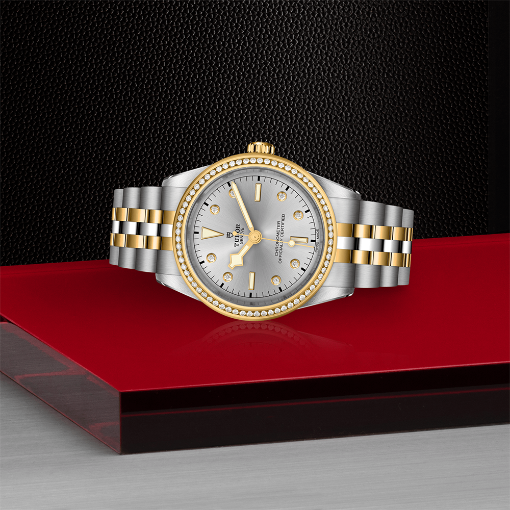 Black Bay One S&G 39mm - Silver, Diamond-Set and Diamond Bezel on Bracelet