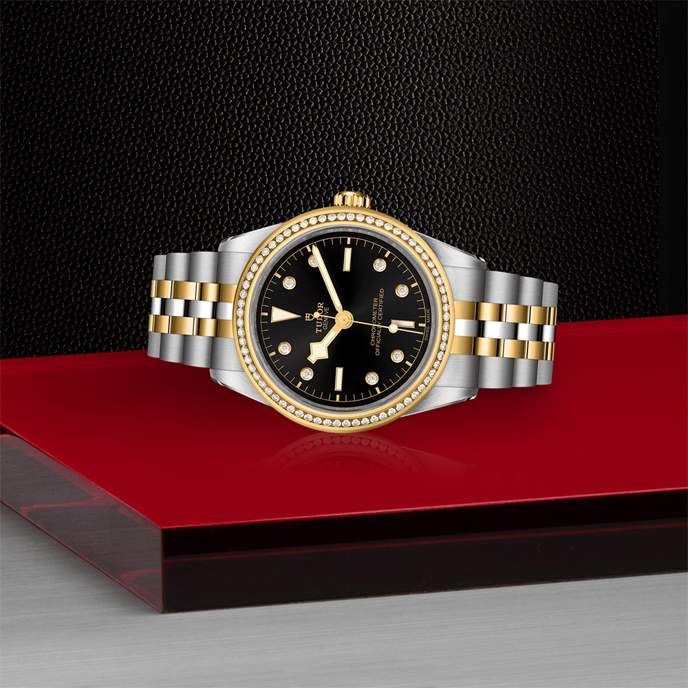 Black Bay One S&G 39mm - Black, Diamond-Set and Diamond Bezel on Bracelet