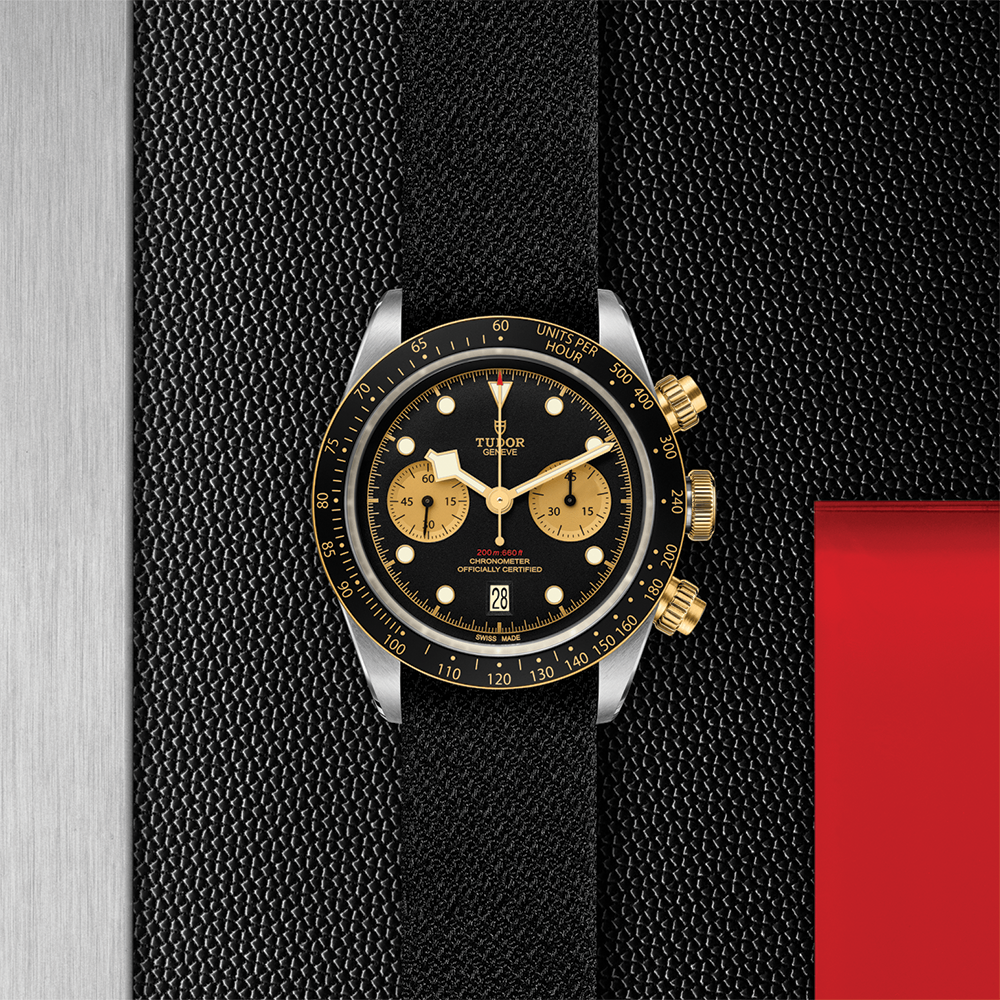 Black Bay Chrono S&G 41mm - Black on Fabric Strap