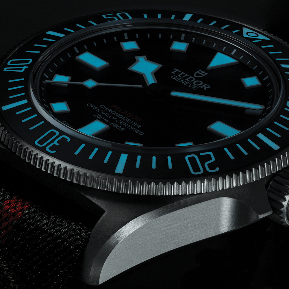 Pelagos FXD Titanium 42mm - Black on Fabric Strap w/ Extra Rubber Strap