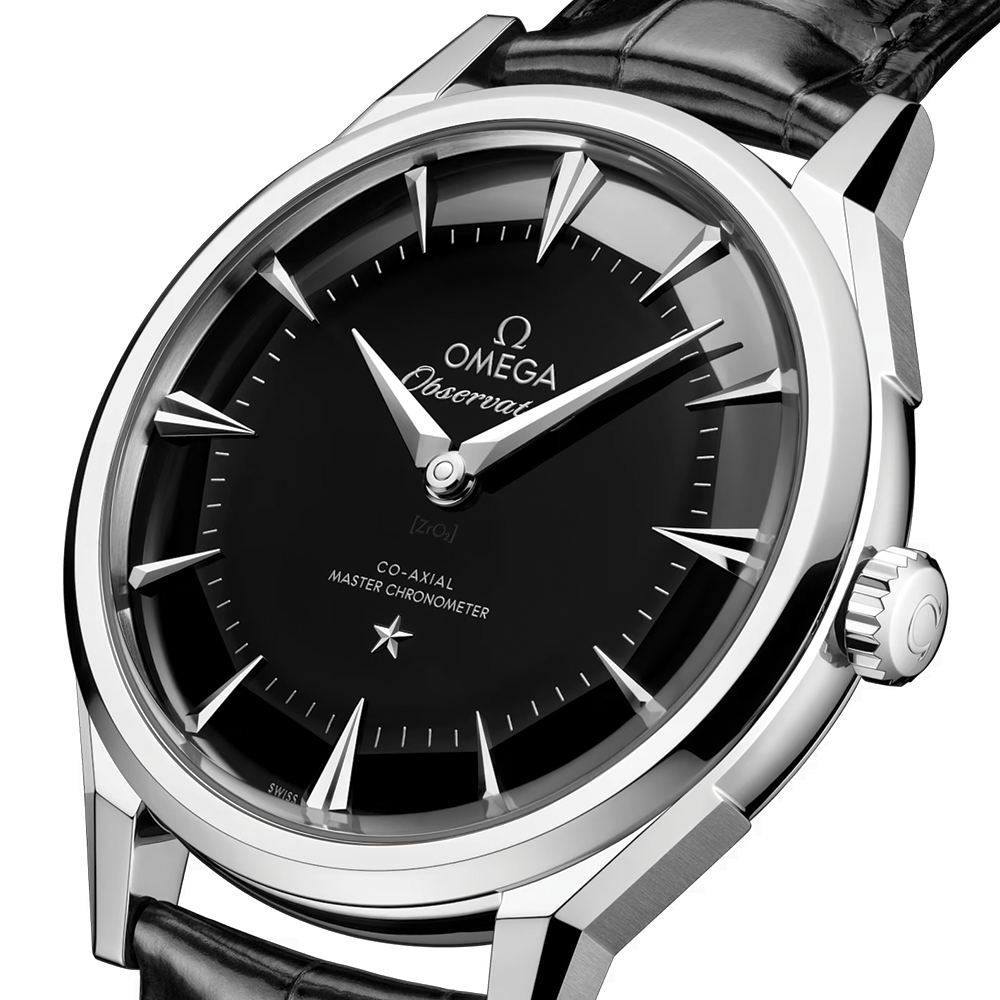 Constellation Observatory 39.4mm - Black on Leather Strap