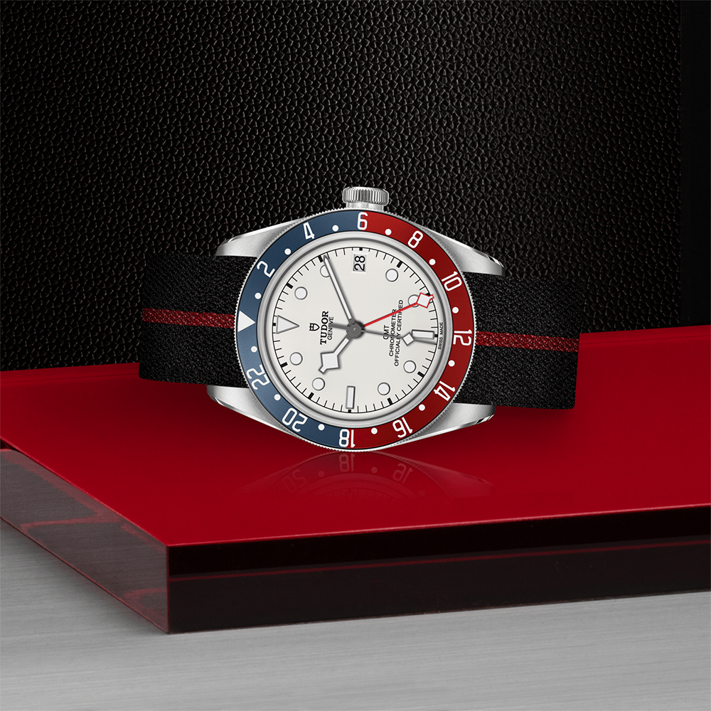 Black Bay GMT 41mm - Opaline on Fabric Strap