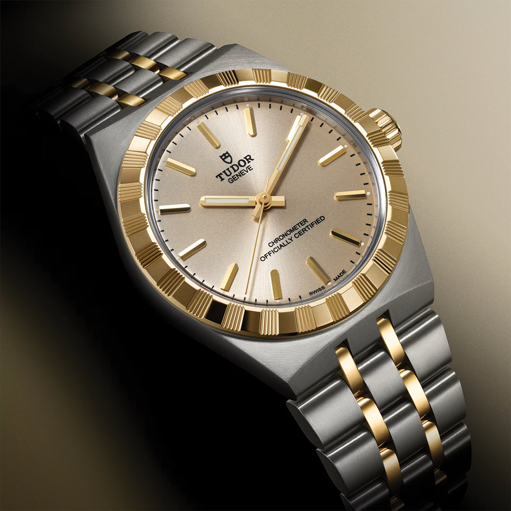 TUDOR Royal Yellow Gold Two-Tone 30mm - Ivory on Bracelet
