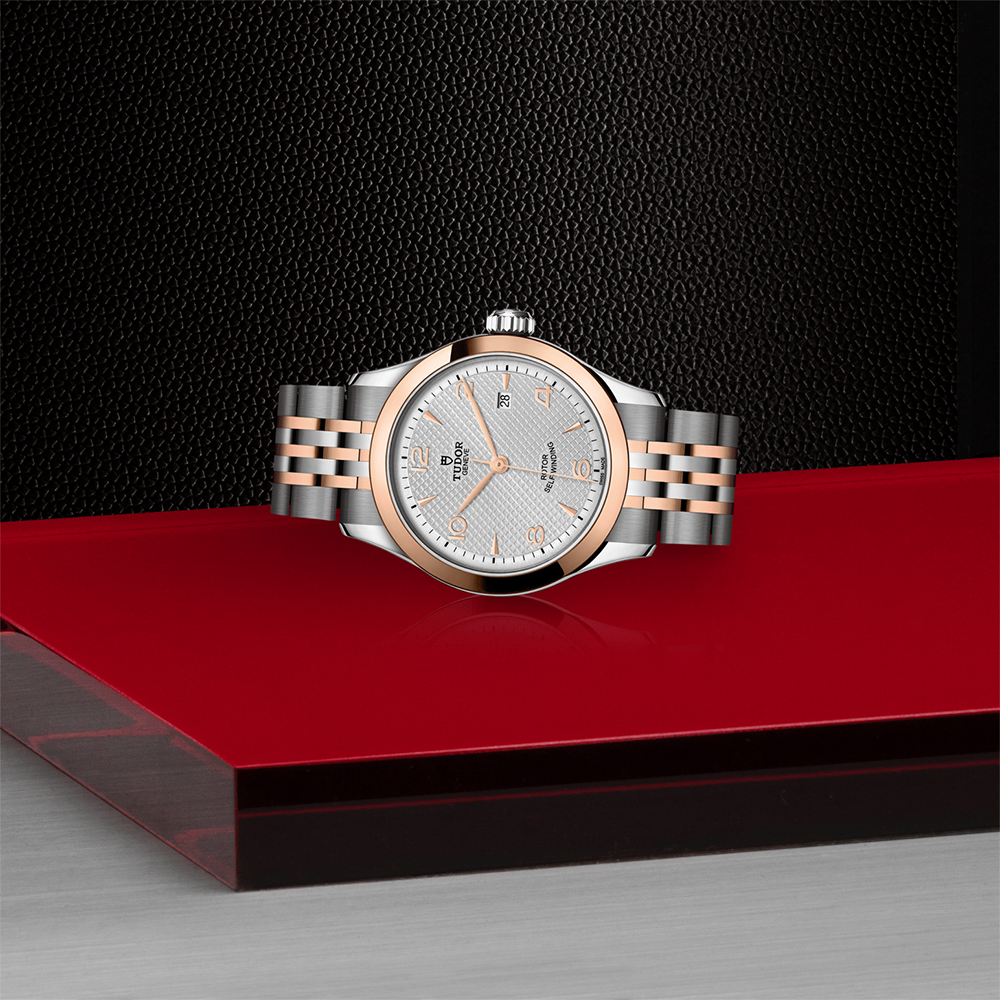 1926 Rose Gold Two-Tone 28mm - Silver on Bracelet