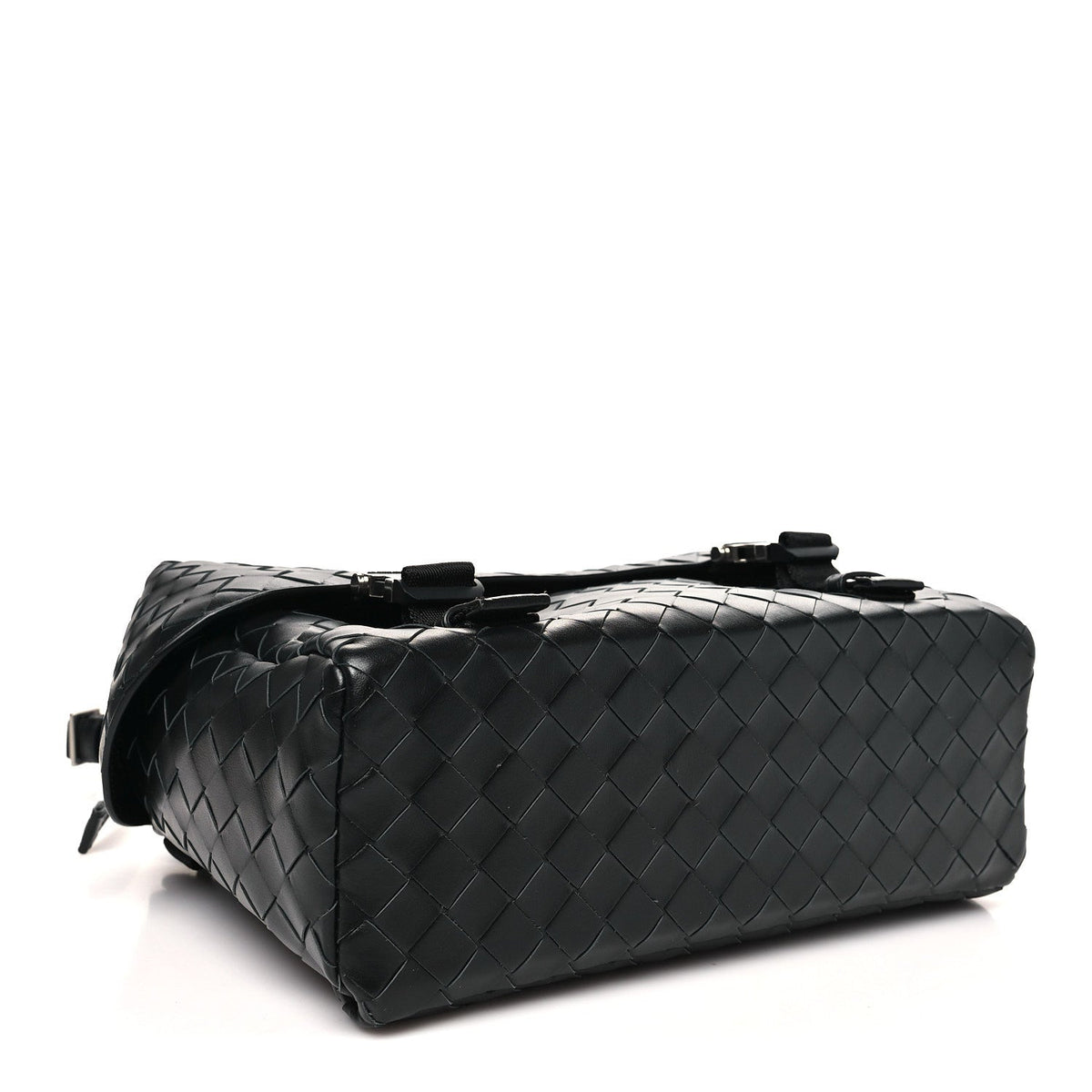 Nappa Intrecciato Postino Messenger Black