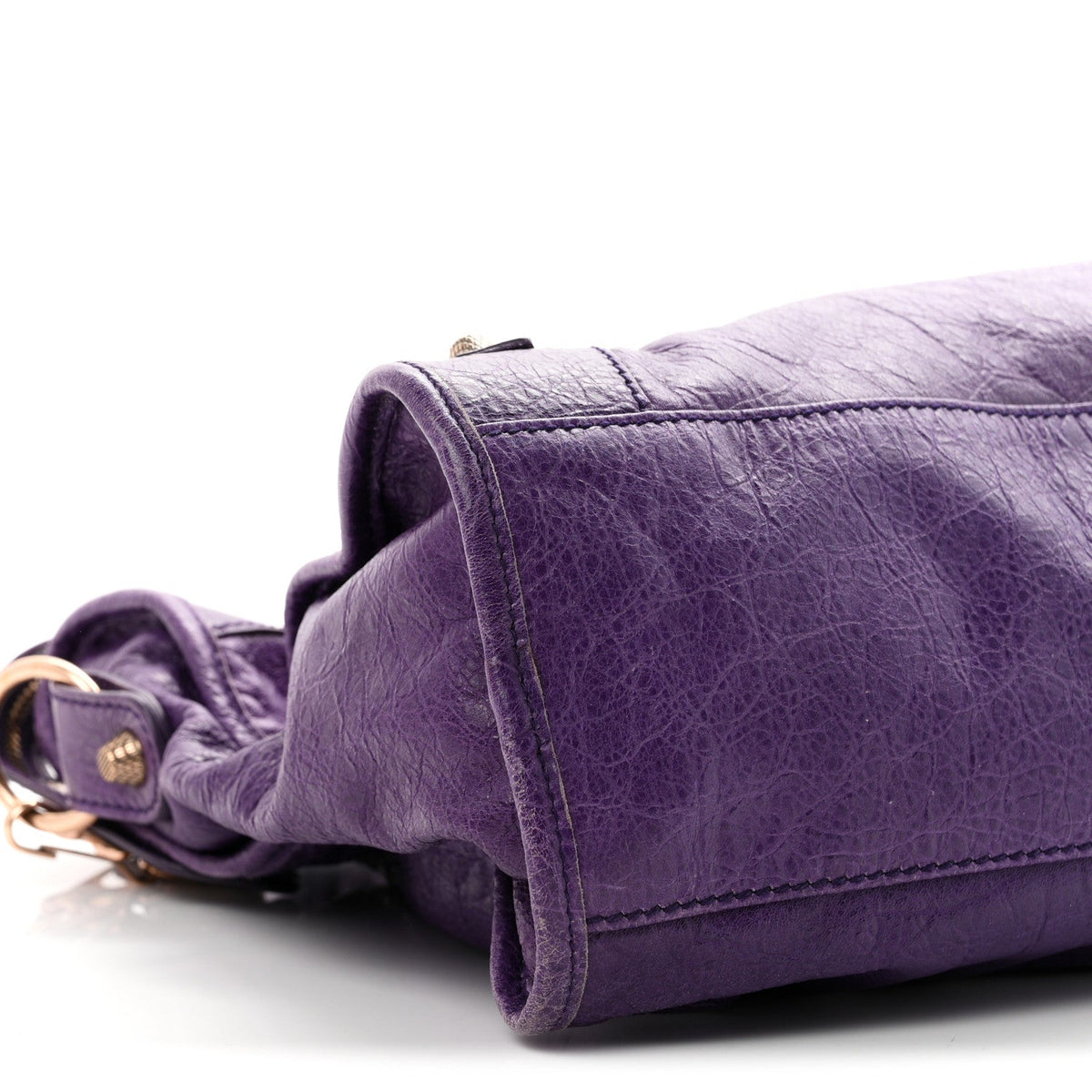 Agneau Giant 12 Rose Gold Hardware City Dark Violet