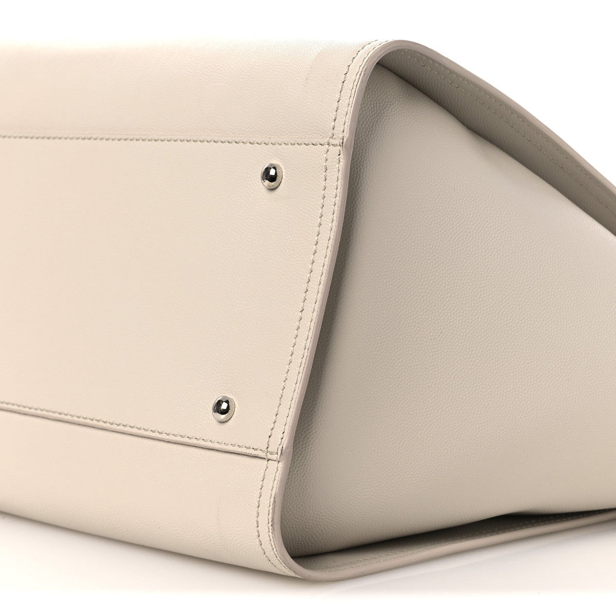 Caviar Medium Studded Deauville Tote Ivory