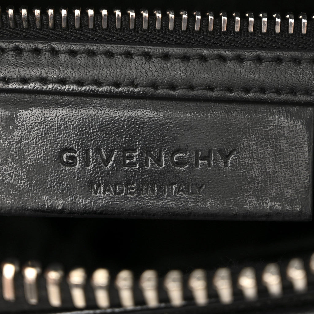 Shiny Lord Calfskin Mini Antigona Black
