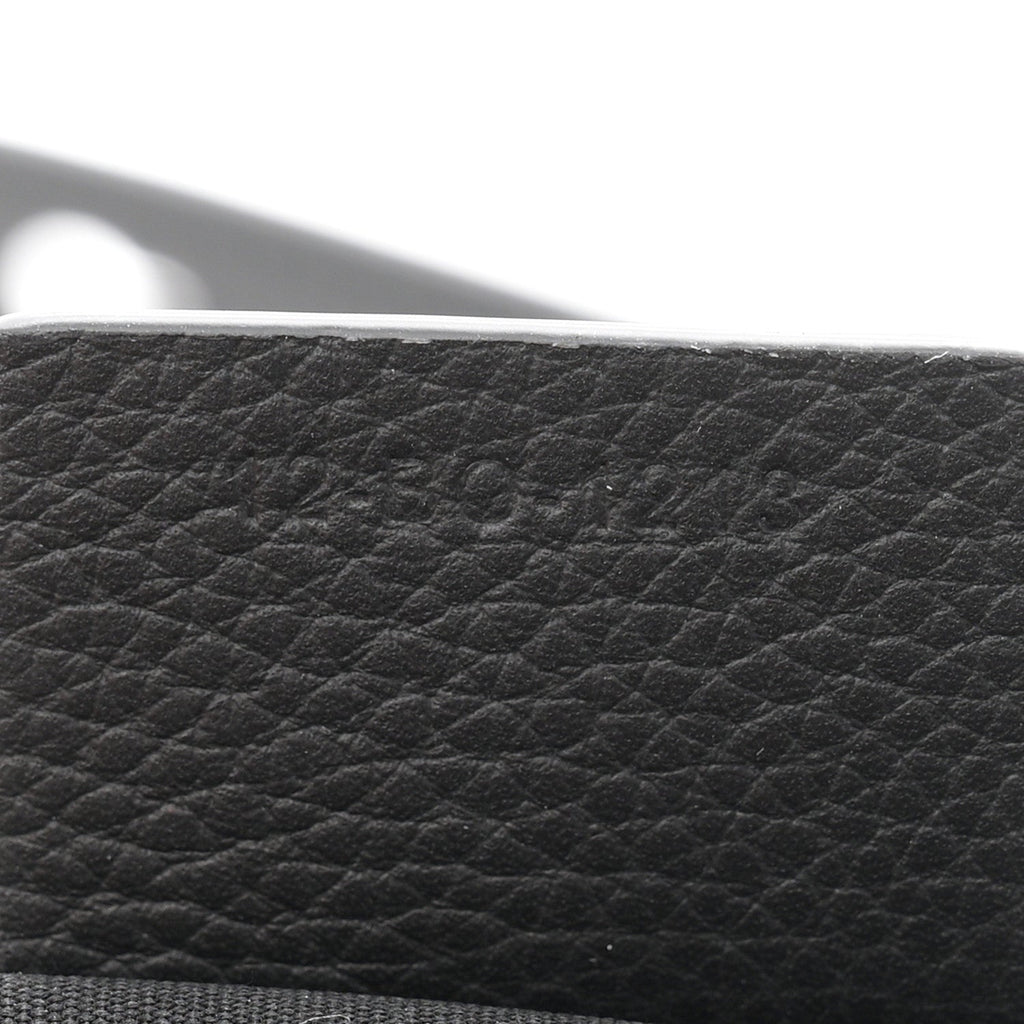 Grained Calfskin Oblique Mini Saddle Messenger Bag With Flap Beige Black
