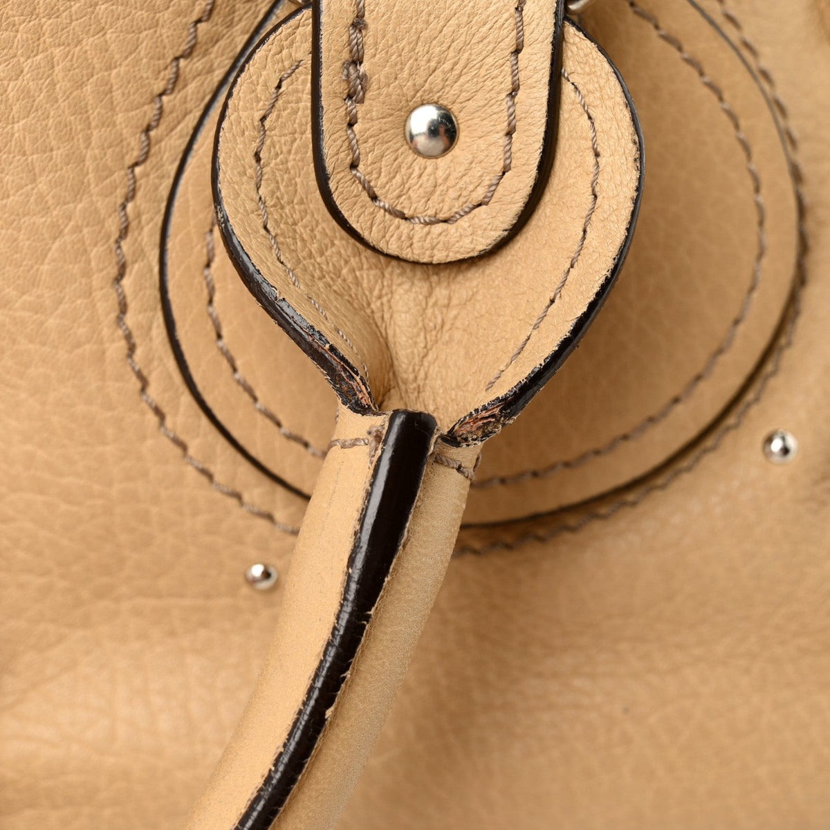 Calfskin Medium Paddington Satchel Taupe