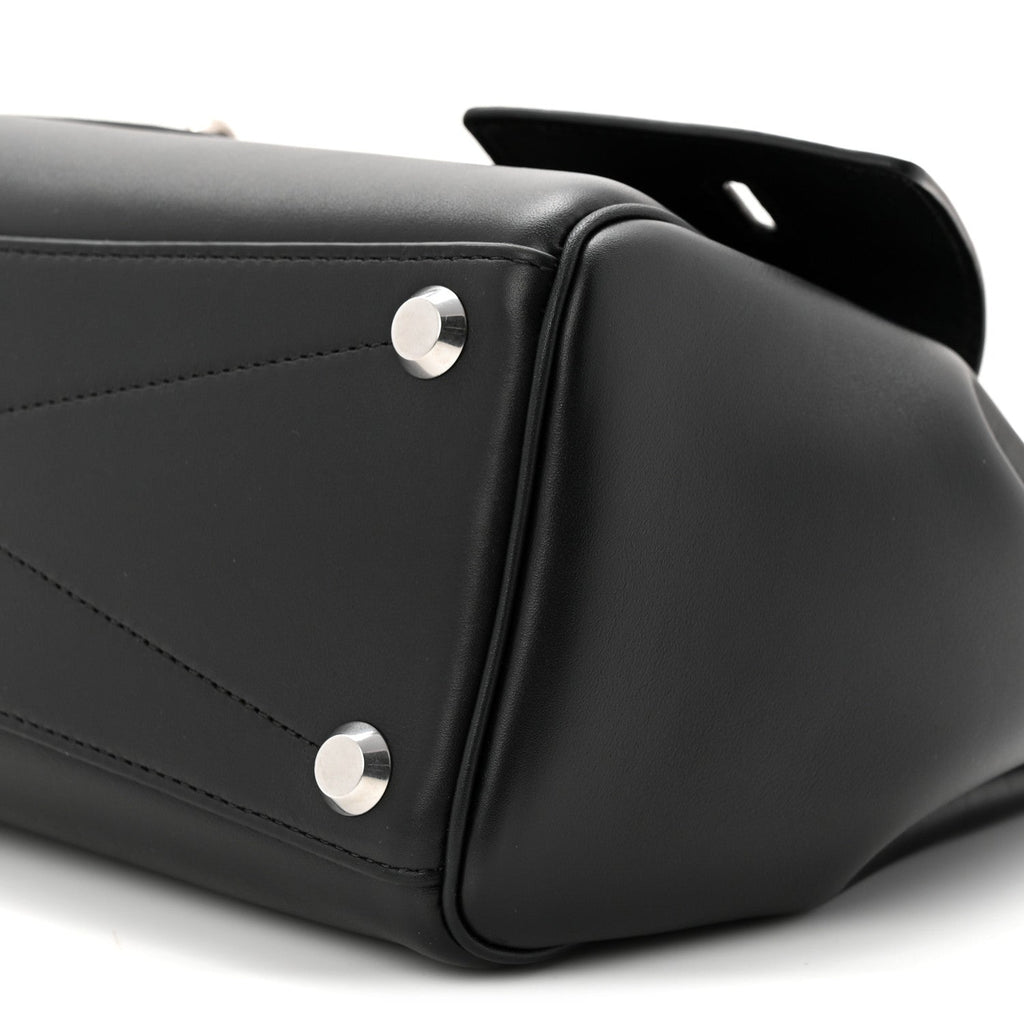 Smooth Calfskin Small Bel Air Carry All Bag Black