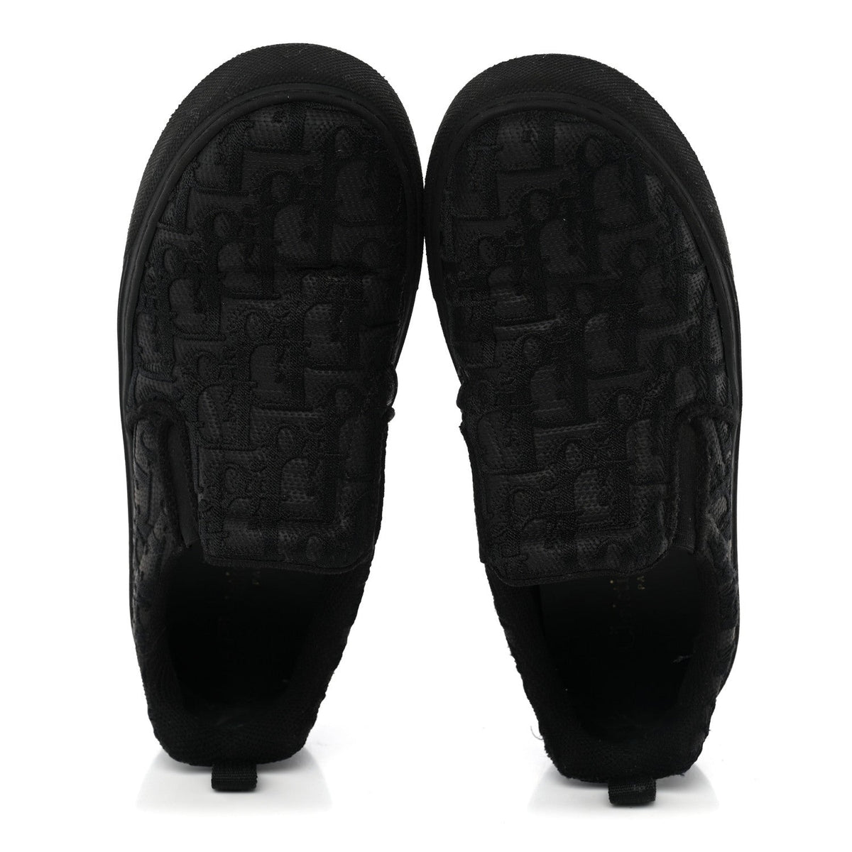 Shiny Technical Fabric Oblique Embroidered Womens Solar Slip On Sneakers 37.5 Black