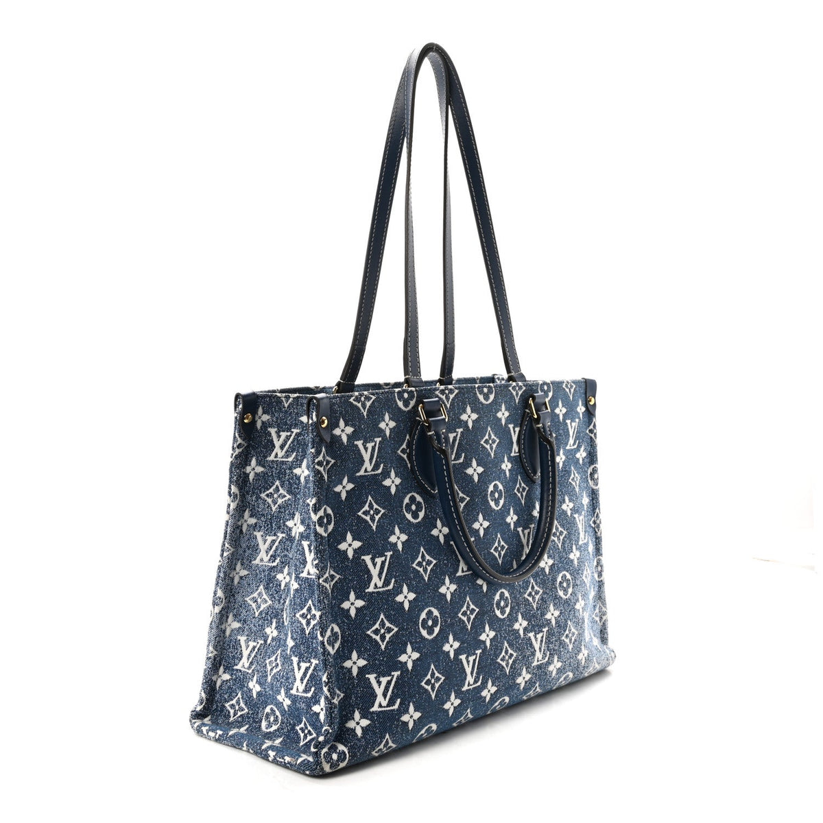 Monogram Jacquard Denim Onthego MM Bleu