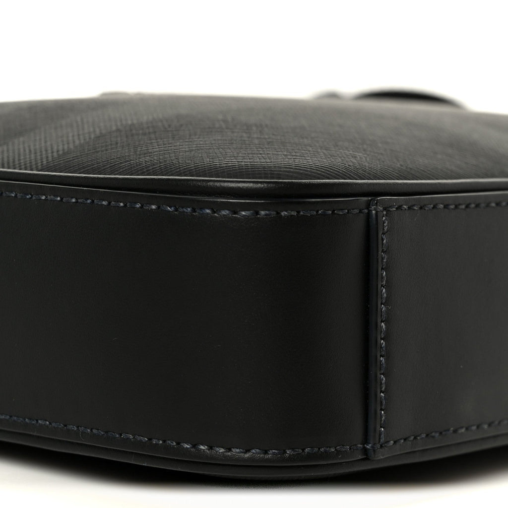 Coated Canvas Calfskin Check Muswell Bag Charcoal
