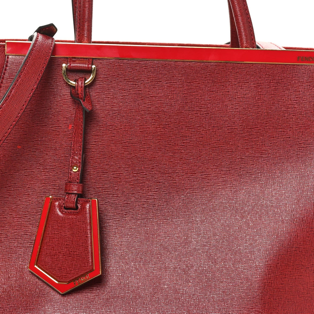 Vitello Elite Regular 2Jours Tote Rosso Scuro Ciliegia