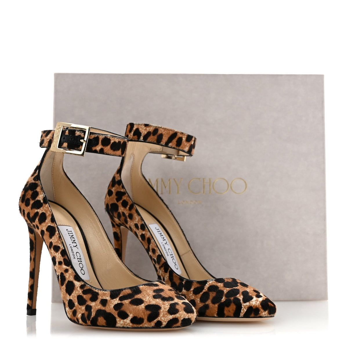 Pony Hair Leopard Helena Pumps 34 Natural