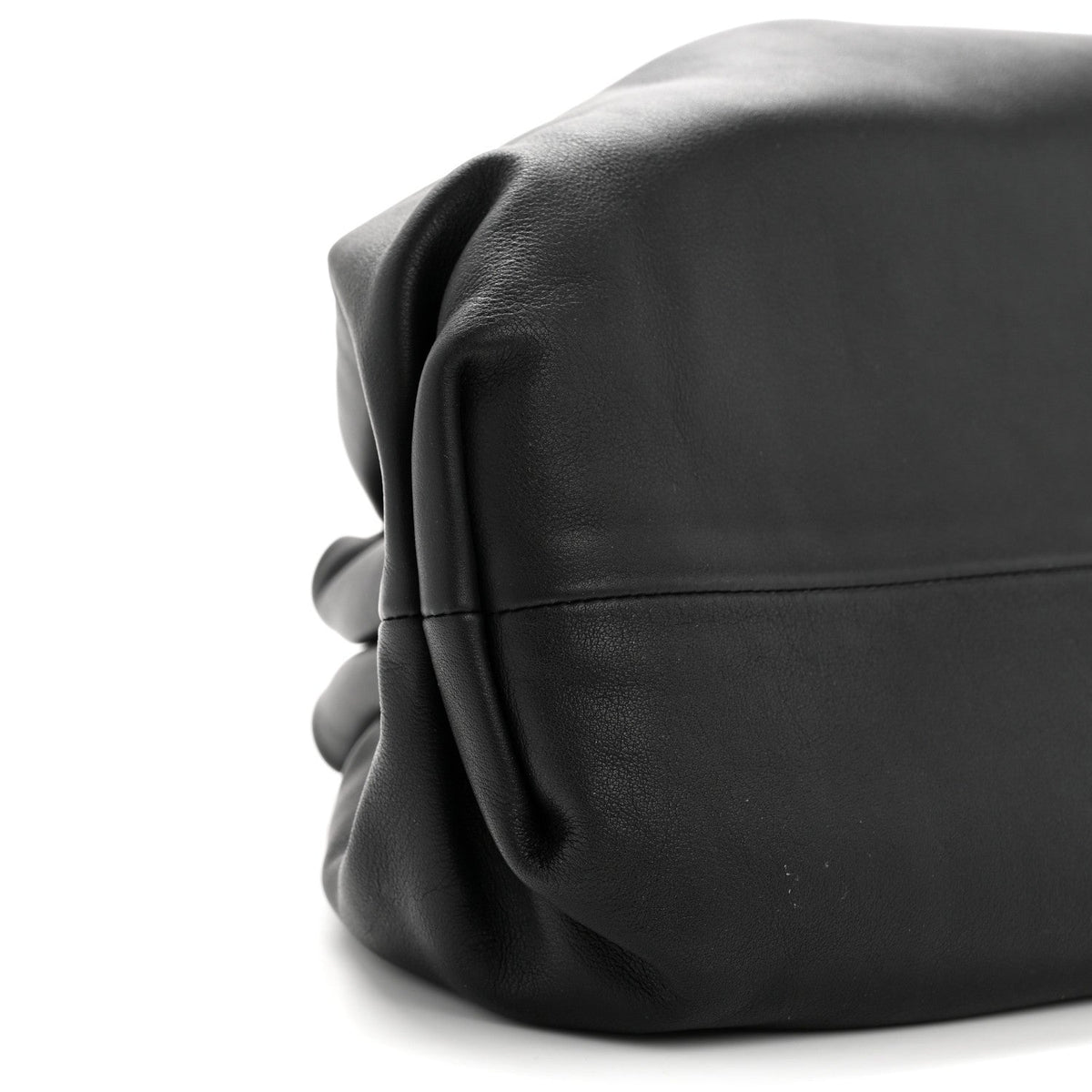 Smooth Butter Calf The Pouch Oversized Clutch Black
