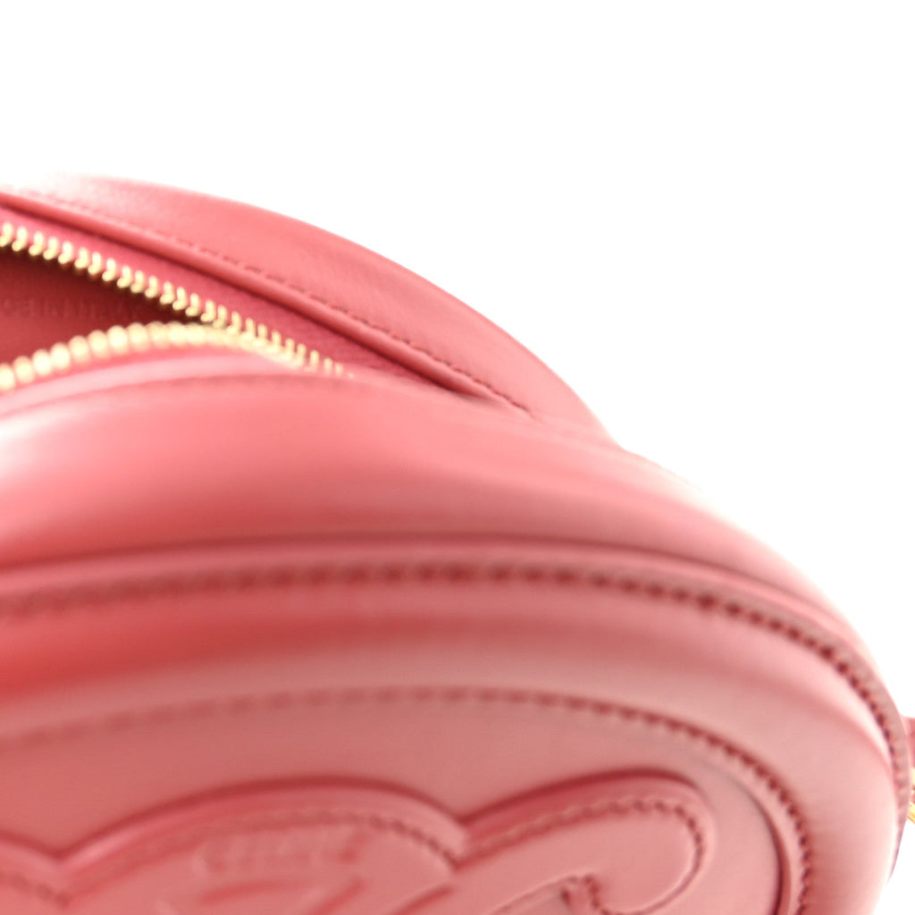 Smooth Calfskin Small Triomphe Oval Crossbody Purse Lipstick
