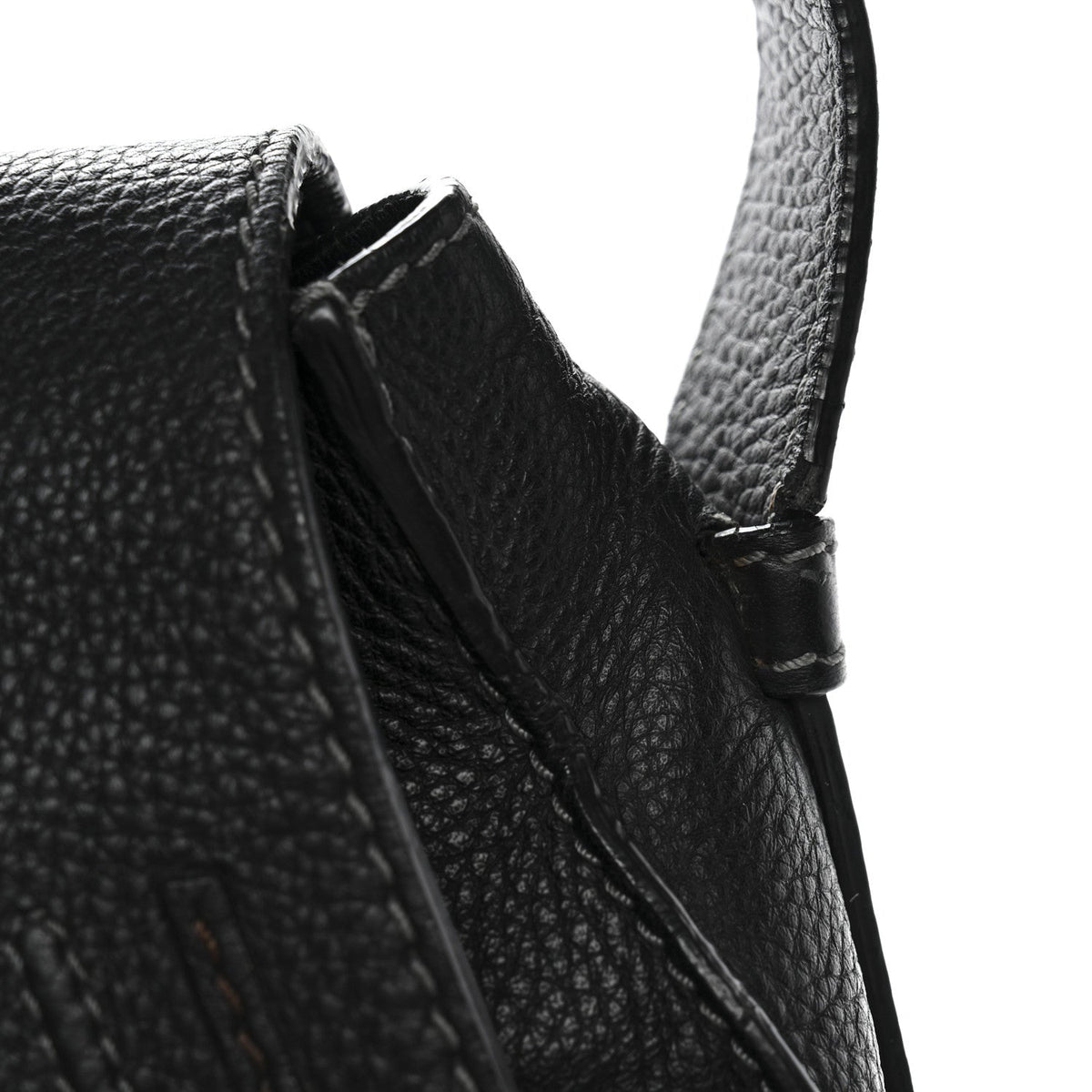 Calfskin Medium Marcie Round Crossbody Bag Black