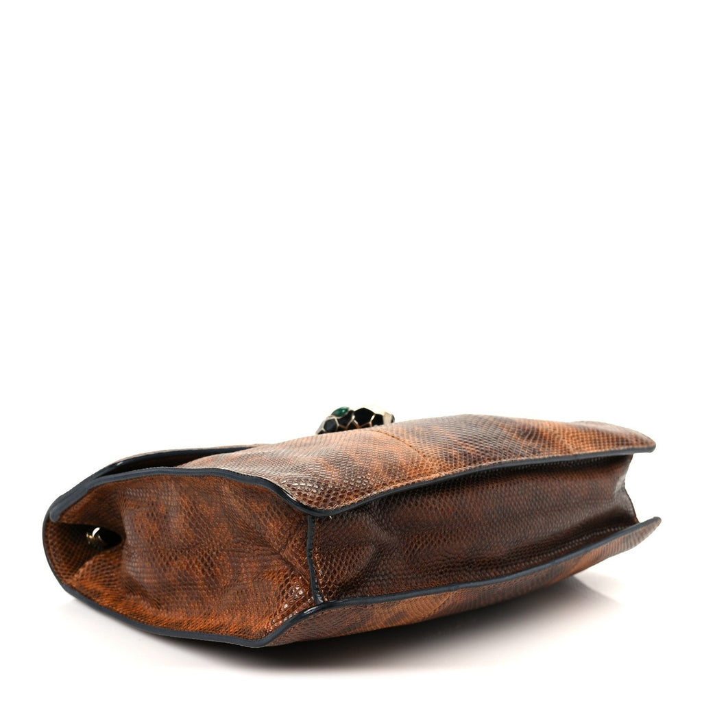 Karung Serpenti Forever Medium Shoulder Bag Brown